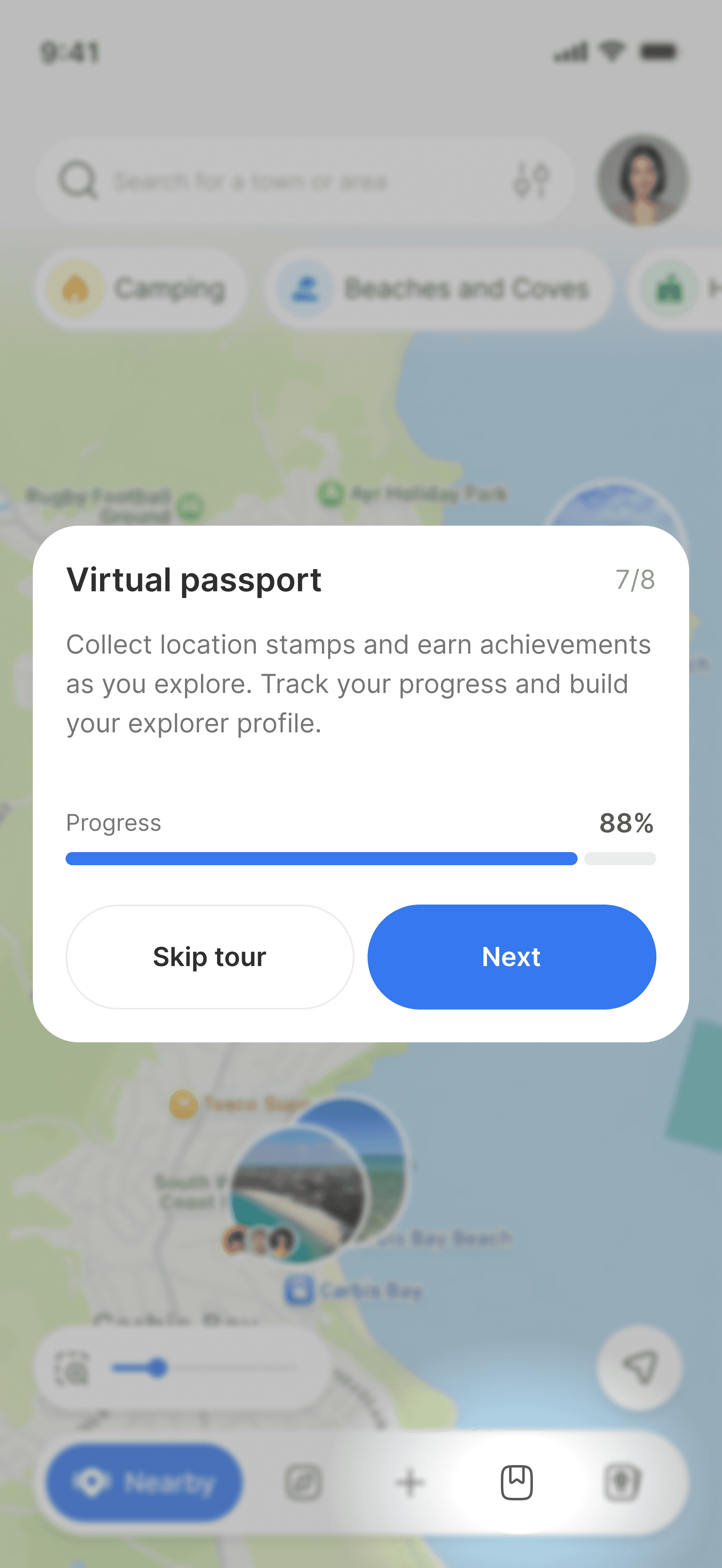 App screen step 3